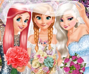 Bride and Bridesmaides Dress Up