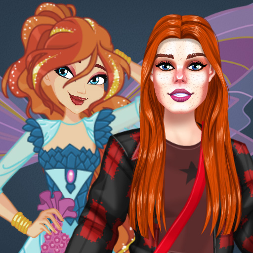 RedHaired Fairy Fantasy vs Reality — free online dress up game